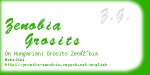 zenobia grosits business card